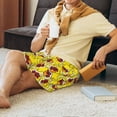 thumbnail image 6 of Rocae Duck with Star Sunglasses for Men's Soft Sleep Pajama Shorts, Waistband and Pockets, 6 of 9