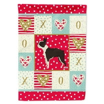Carolines Treasures CK5915CHF Boston Terrier Love Flag Canvas House Size Large multicolor