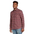 thumbnail image 2 of Men's Lightweight Hoodie Plaid Flannel Shirt, 2 of 4