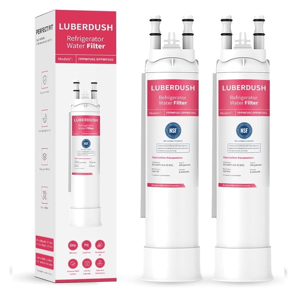 Repuesto de Filtro de Agua LUBERDUSH FPPWFU01 para Frigidaire (Paquete de 2)