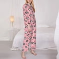 thumbnail image 3 of Pofeuu Valentine'S Day Panda Print Womens Pajamas Set Long Sleeve Sleepwear Button Down Nightwear Soft Pj Lounge Sets Button Down Pajamas Women-X-Large, 3 of 7