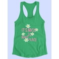 thumbnail image 3 of Its Nice To Make Peace Daisy Racerback Tank Women -Image by Shutterstock, Female Small, 3 of 4
