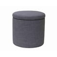 thumbnail image 1 of hometrends Round  Storage ottoman, 1 of 3