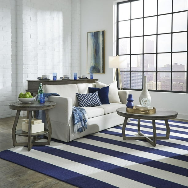 Gray Wash Finish Wood Coffee Table Set 3pcs Hayden Way 41 Ot Liberty Furniture Walmart Com Walmart Com