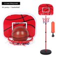thumbnail image 1 of Kids' Adjustable Basketball Hoop Toy - 1.5M Height-Adjustable, Safe Material, Compact Portable Design for Fitness Coordination Development, Includes 1 Ball, 1 of 7