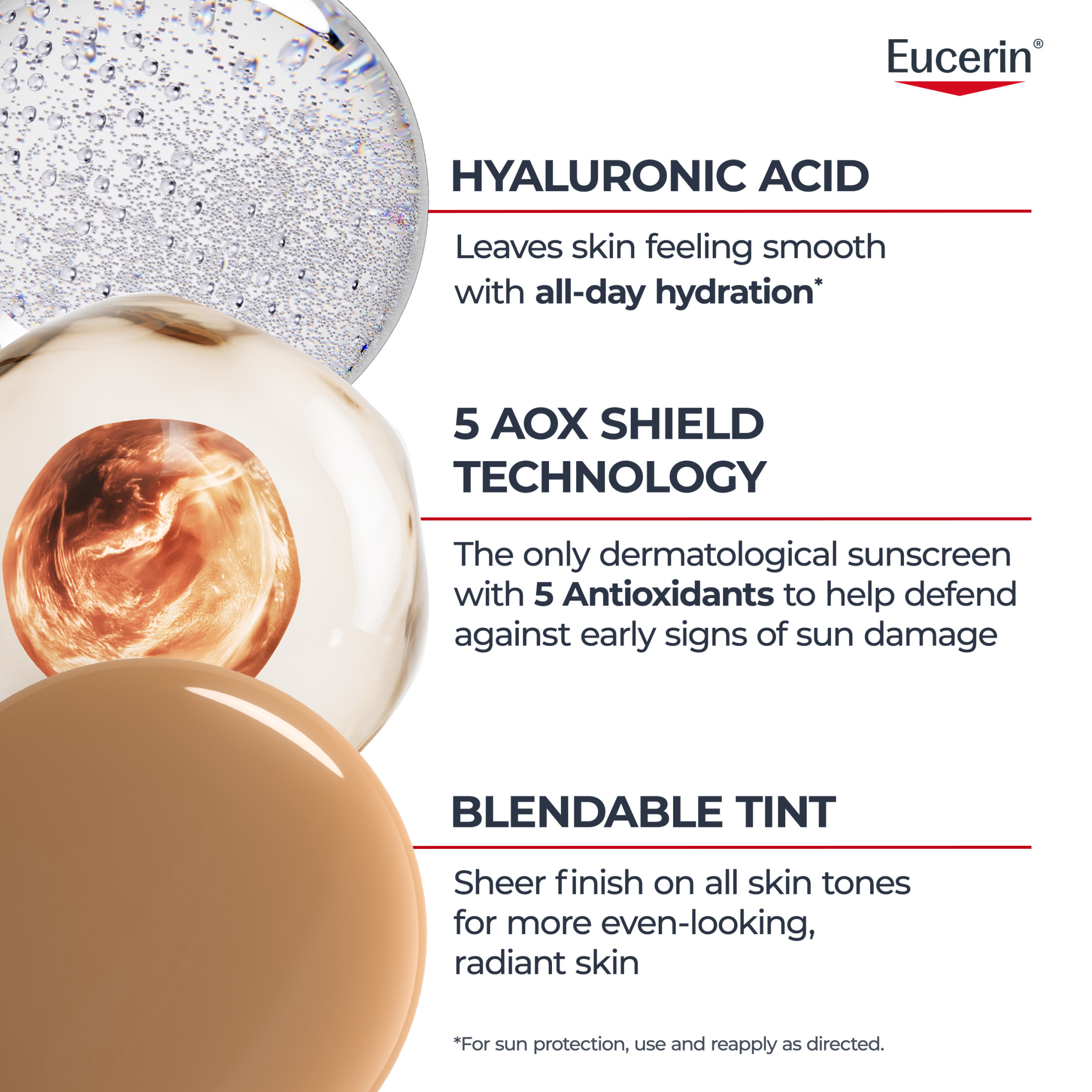 Eucerin Sun Age Defense Tinted Face Sunscreen SPF 50, 2.5 fl oz photo 4