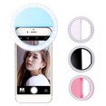 thumbnail image 3 of Selfie portátil L-ED Light Ring Fill Flash de cámara para teléfono móvil Universal (rosa, celular) MABOTO Anillo de luz, 3 of 4