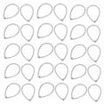 thumbnail image 2 of Macrame Earring, 30pcs DIY Geometric Drop-Shaped Earring Connectors Geometric Pendant Connector Hollow  For Bracelets For Necklaces For Earrings, 2 of 8
