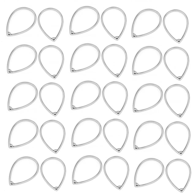 Conectores para pendientes, 30 Uds., conectores para pendientes, suministros de macramé DIY, conector colgante para pendientes, funcionalidad versátil Jadeshay A