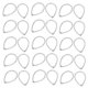 thumbnail image 2 of Suministros para hacer aretes, 30 piezas de conectores para aretes, aretes de macramé DIY, conector colgante geométrico, funcionalidad de alta precisión, 2 of 14