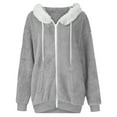 thumbnail image 6 of ZVNAΖH Men's Fuzzy Sherpa Hoodie Casual Midweight Fleece Jacket Zip Up Hooded Sweatshirt Winter Outwear with Pockets, 6 of 6