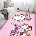 thumbnail image 3 of Alfombra de dibujos animados Sanrio Hello Kitty, alfombra para dormitorio de niños y adultos, alfombra para el hogar, mesa de centro completa, mesita de noche, sala de estar, 3 of 5