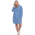 thumbnail image 1 of PS822-03-1X Plus Size Sweat à Capuche Robe & 44; Bleu - Extra Large, 1 of 1