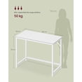 thumbnail image 2 of Escritorio para Computadora, Mesa de Oficina Industrial para Home Office, Estructura de Metal, Fácil de Armar, 50 x 100 x 76 cm, MLWD041K01V1, 2 of 2