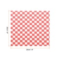 thumbnail image 2 of 100pcs Square Checkered Pattern Wax Paper Sheets 7" x 7", Blue, 2 of 7