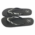 thumbnail image 4 of Beverly Hills Polo Club Zebra Glitter Adult Women Flip Flop Sandal Thong (Size 7 Silver Zebra), 4 of 4