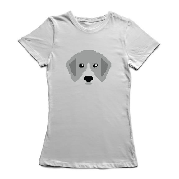 Cute Pixel Puppy Graphic Women's T-shirt