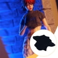 thumbnail image 4 of Figura de acción femenina a escala 1/12, ropa de vestir, durabilidad superior, fácil de usar, accesorios, ropa de muñeca, moda, accesorio fotográfico Camiseta negra, 4 of 6