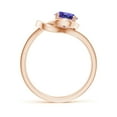 thumbnail image 2 of Angara Natural 0.9 Ct. Tanzanite Solitaire Ring in 14K Rose Gold for Women (Ring Size: 11.5), 2 of 9