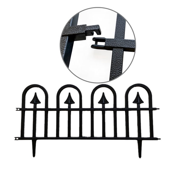 5Pcs Garden Fence Barrier Fence Garden Barrier Border Fencing for Dogs Metal Fence Panels for Garden Outdoor