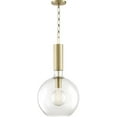 thumbnail image 4 of Hudson Valley Lighting 1413 Raleigh 1 Light 13" Wide Pendant - Brass, 4 of 6
