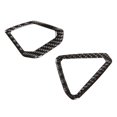 thumbnail image 1 of Pegatinas embellecedoras de cubierta de salida de aire para tablero de instrumentos de fibra de carbono suave para coche, color negro, 1 of 5
