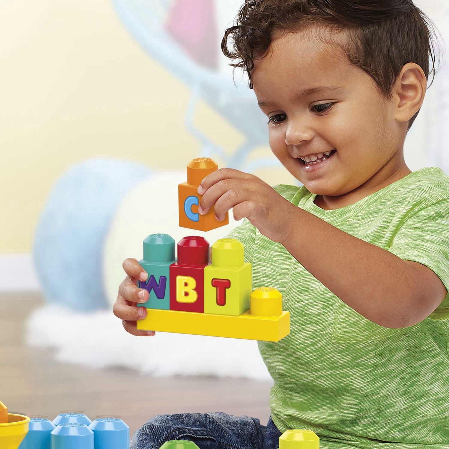 Le Train de l'Alphabet Mega Bloks - 50 Pieces