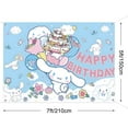thumbnail image 5 of 7x5ft Cartoon Pup Cake Balloon Floral Birthday Backdrop for Kids, 5 of 6