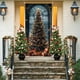thumbnail image 4 of Adornos navideños, regalos navideños, cubierta de puerta navideña de 35 x 71 pulgadas, decoración con patrón de árbol de Navidad, decoración de puerta y pared para Navidad, decoración para festivales, 4 of 6