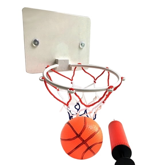 Mini Basketball with Suction Cup for Indoor Play and Exercise | No Drill Inflatable Sports Toy for Kids Teens and Adults | Home Classroom Game