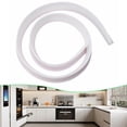 thumbnail image 2 of 1pc Bathroom Water Stopper Retention Water Strip Shower Dam Flood Dry And Wet Separation Blocker Silicone Seal Strip Flexible, 2 of 9