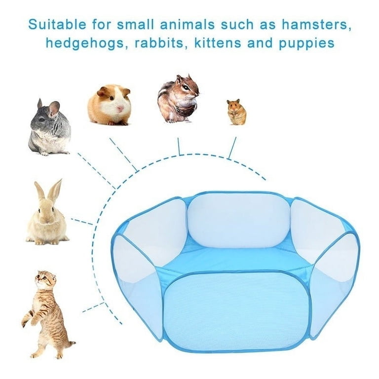 Dznils Pet Playpen, Portable Round Design with Steel Frame photo 4