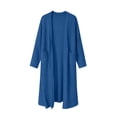 thumbnail image 5 of APEXFWDT Long Ribbed Knit Cardigan for Women Open Front Long Sleeve Maxi Duster Sweater Coat with Side Pockets, 5 of 8