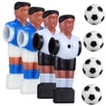 thumbnail image 4 of OULII 4Pcs Table Football Figures Resin Material Assorted Color Foosball Replacement Players Set, 4 of 8