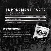 Nutrex Research Micronized Creatine Monohydrate Powder - 200 Servings (1KG)