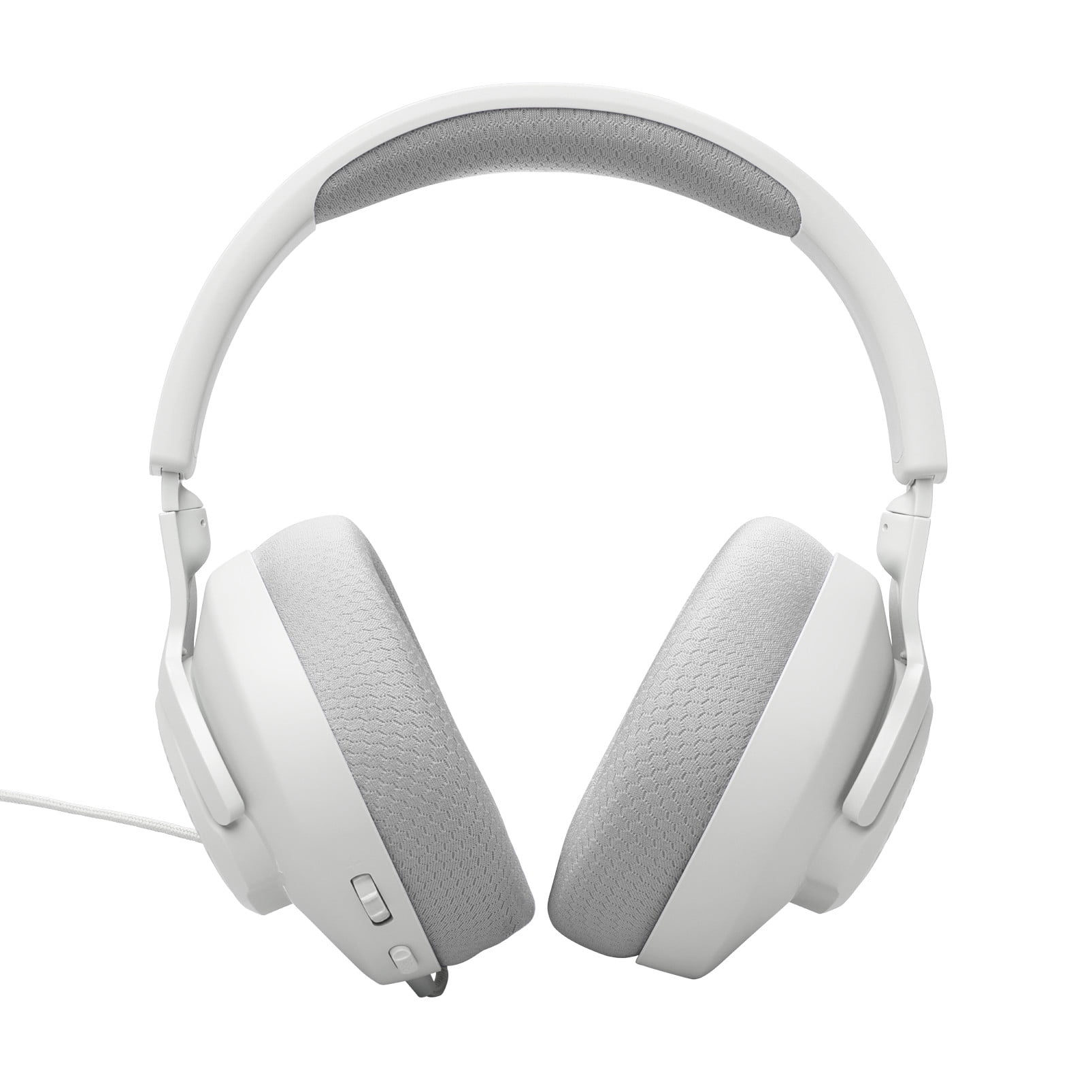 JBL Quantum 100M2 - Wired over-ear gaming headset with detachable mic and mute option - White