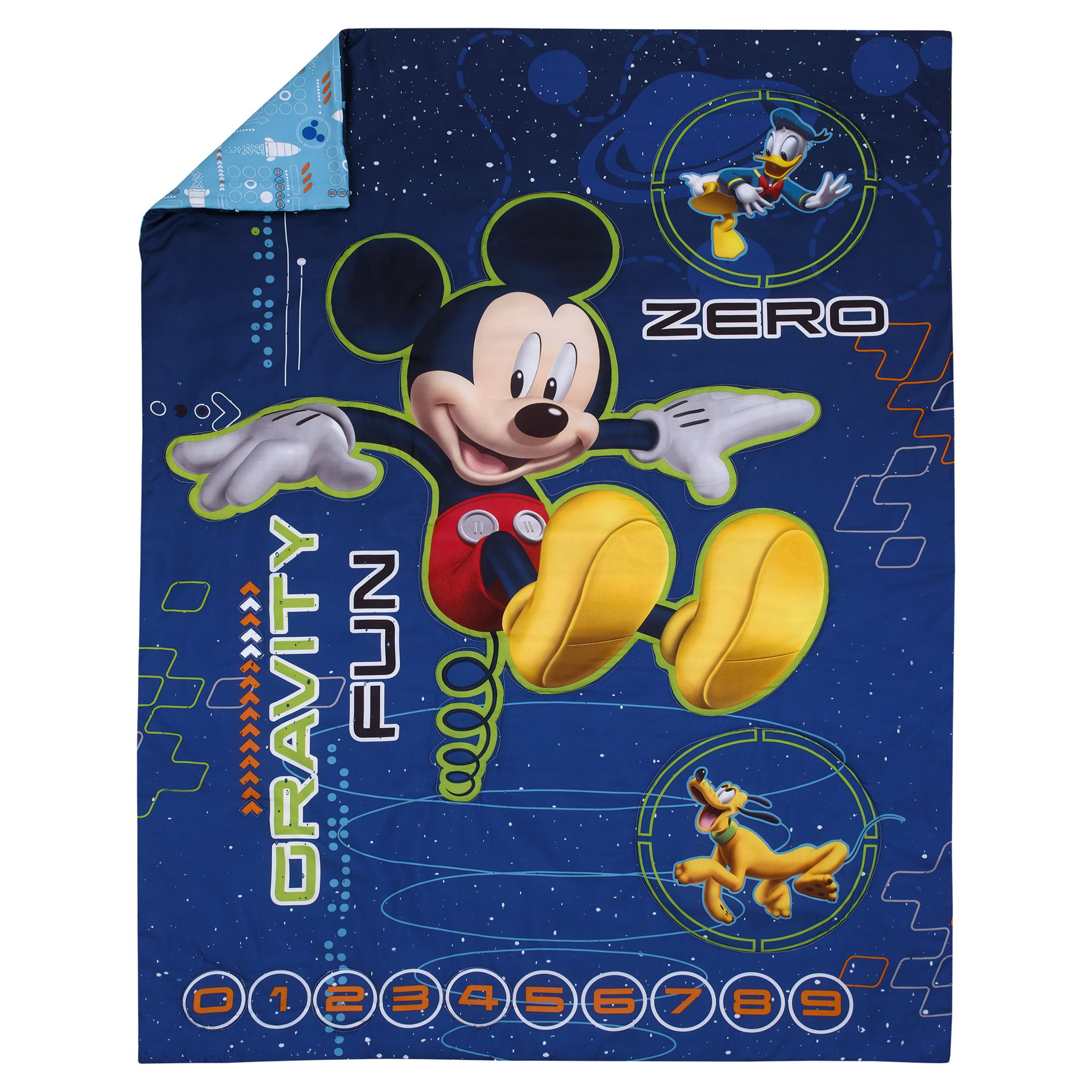 Disney Mickey Mouse Zero Gravity Toddler Bedding Set, Blue, 4-Piece - image 4 of 10