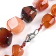 thumbnail image 3 of Red Agate Beaded Necklaces for Women Men 20.08~21.26 inch(51~54cm), 3 of 3