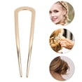 thumbnail image 3 of Unique Bargains 3 Pcs Hair Pin Fashion U-shaped Hair Hairpin for Women Gold Tone Silver Tone, 3 of 5