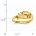 thumbnail image 3 of 14k Yellow Gold Double Dolphin Band Ring, 3 of 7