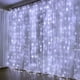thumbnail image 1 of Cortinas LED de 300 piezas, 3 m x 3 m, resistentes al agua IP44, para decoración de interiores y exteriores, para Navidad, bodas, cumpleaños y ventanas, 31 V., 1 of 5