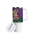 thumbnail image 2 of 40 Oz Car Handle Water Bottle Water Cup Water Bottle Water Jug Coffee Cup Travel Water Bottle Cute Sleeping Fox, 2 of 8