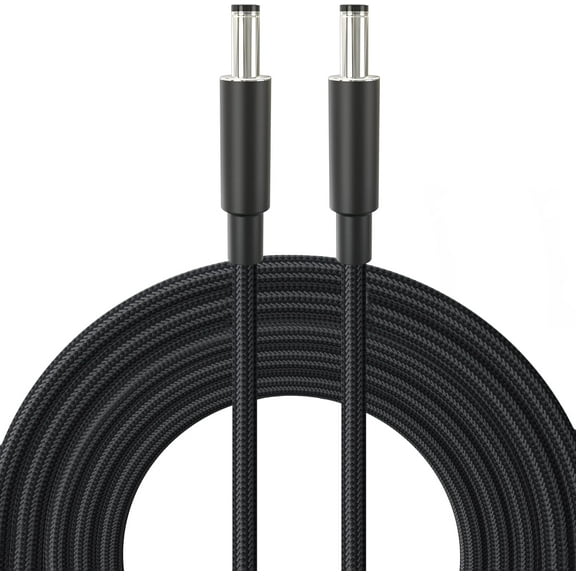 Starlink Mini DC Power Cable,Dual DC Plug Starlink Mini Cable,Replacement Power Cable for Starlink Mini,Male to Male Barrel Jack Charging Cord,Working Best with 100W  Source(16.4FT/5M)