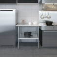 thumbnail image 5 of 30" x 36" Stainless Steel Work Table with Undershelf Food Prep NSF Utility Work Station, 5 of 9