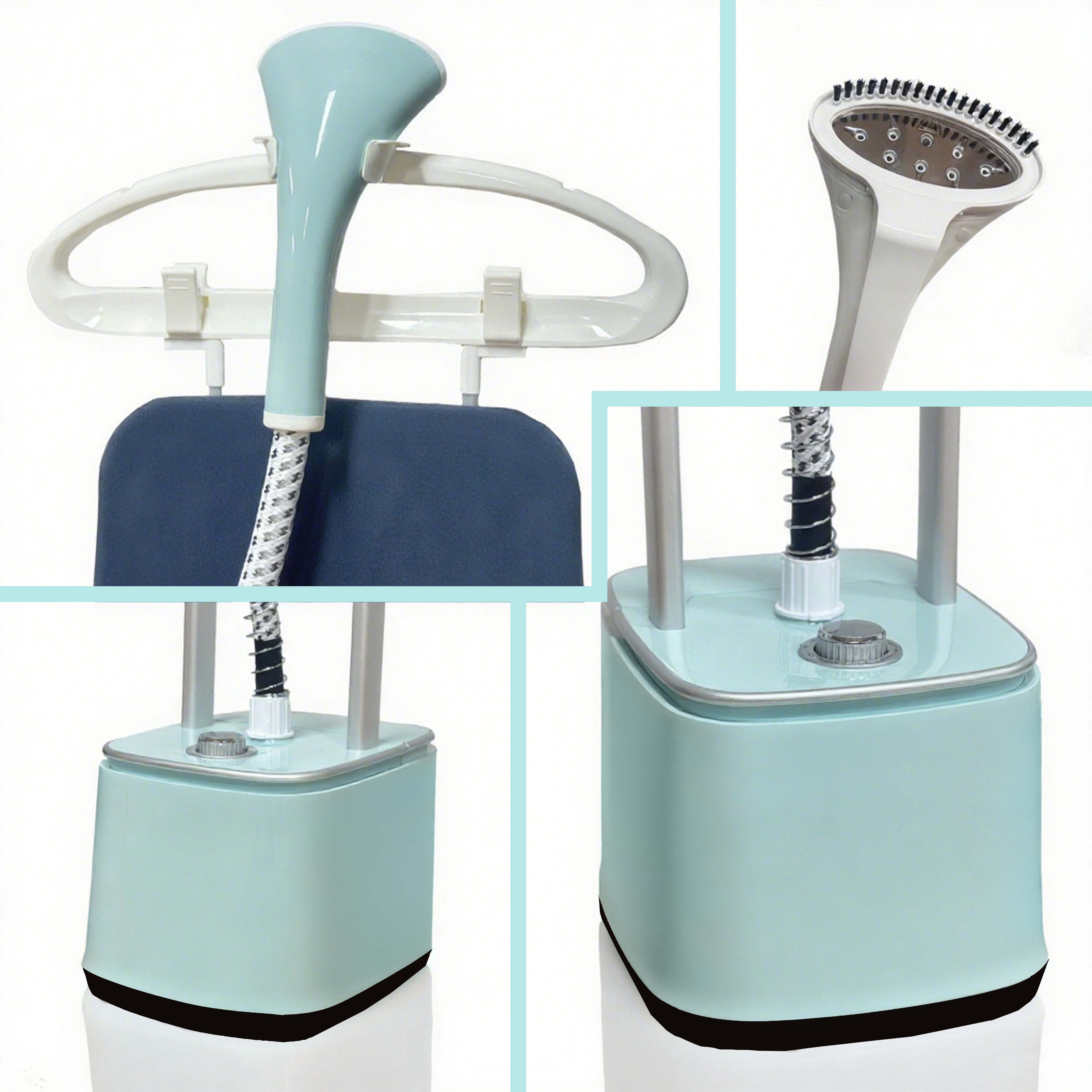 Advwin 2000W Standing Garment Steamer with 10 Steam Levels, 2.7L Tank for 90 Min Steam, Dual Rod Adjustable Height, Vertical & Flat Ironing with Accessories (Blue)