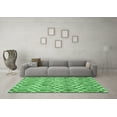 thumbnail image 3 of Ahgly Company Indoor Rectangle Trellis Emerald Green Modern Area Rugs, 3' x 5', 3 of 4