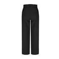 thumbnail image 4 of TYGHBN Women's Plus Size Wide Leg Pants with Pockets High Waisted Palazzo Adjustable Tie Knot Flowy Trousers plus Size Casual Pants Rompers for Women Stretchy Yoga Women's Casual Pants for Work Women, 4 of 6