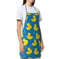 thumbnail image 4 of Easygdp Rubber Duck Apron Waterdrop Resistant with 2 Pockets,Oil Resistant Cooking Kitchen Chef Apron for Women Men, 4 of 7