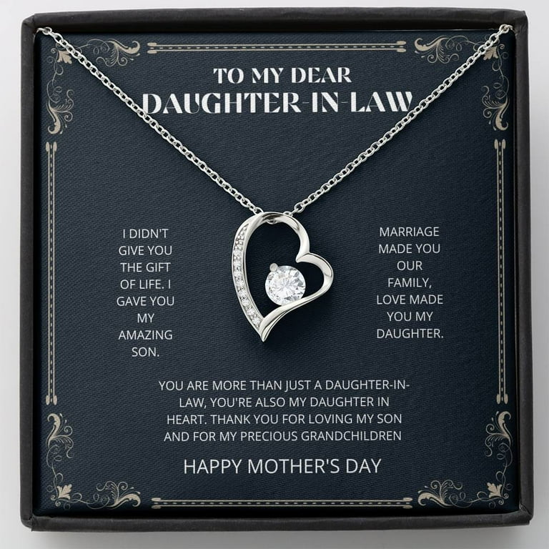 Daughter in law heart necklace cheap