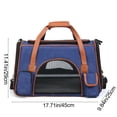thumbnail image 3 of AuroraX Cat Carrier Cat Crate,Handheld Foldable Travel Small Pet Carrier for Small Medium Dog Cat Blue, 3 of 7